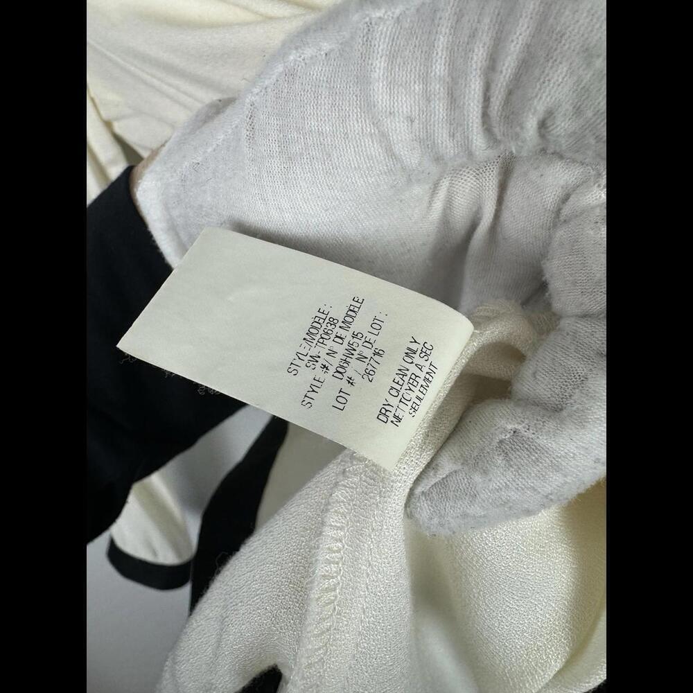 Helmut Lang Wrap Buckle Hem Blouse Ivory Size M - Picture 7 of 7